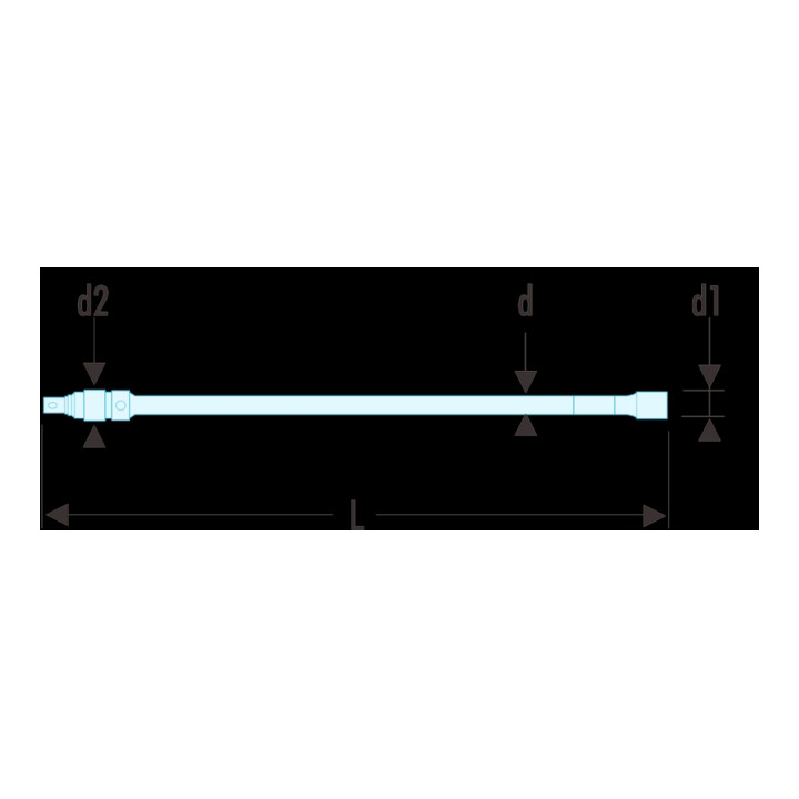 Facom Rallonge 1/4" verrouillable 150 mm