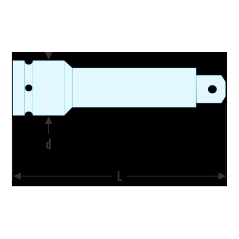 Facom Rallonge IMPACT 3/4" 252 mm