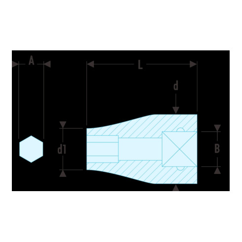 Facom Rallonge IMPACT 3/8" pour embouts