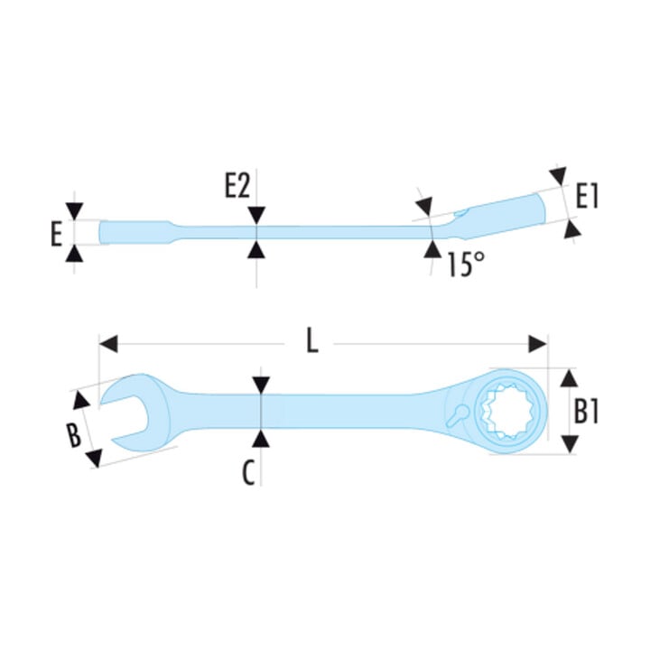 Facom Ratelringsteeksleutel 11 mm