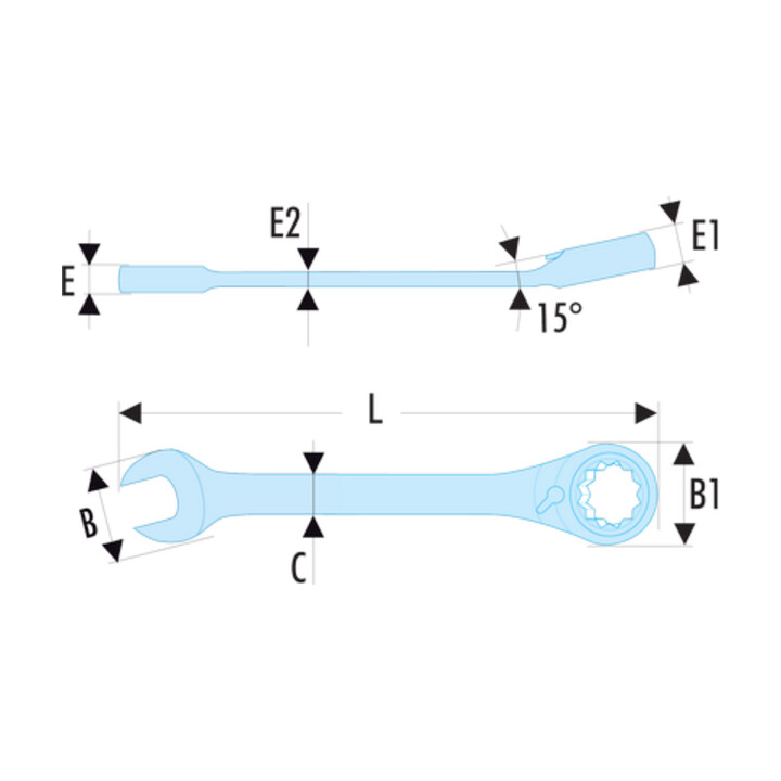 Facom Ratelringsteeksleutel 13 mm