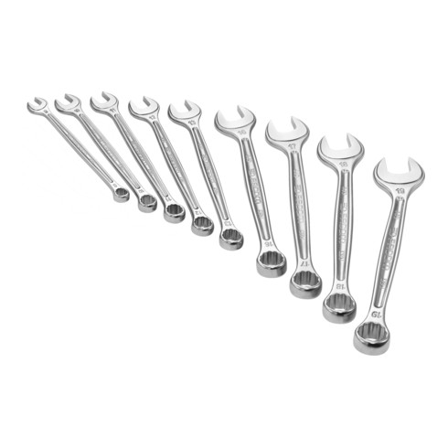 Facom ringsteeksleutel kop 15° afgeschuind set in doos, 12 delig
