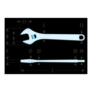 Facom Rollende steeksleutel gefosfateerd 27 mm-3