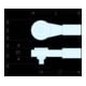 Facom Schakelratel 3/4" zonder handgreep