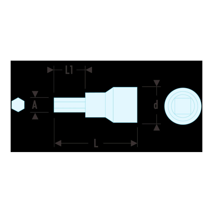 Facom Schraubendreheinsatz 1/4" 1000V VSE 5 mm
