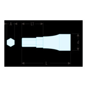 Facom Schroefbits 3/4" 6-kant 22 mm-3