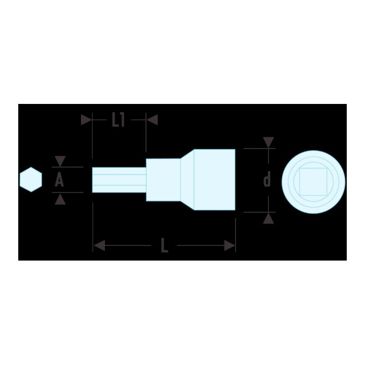 Facom Schroevendraaierbit 1/4" 1000V VSE 4 mm