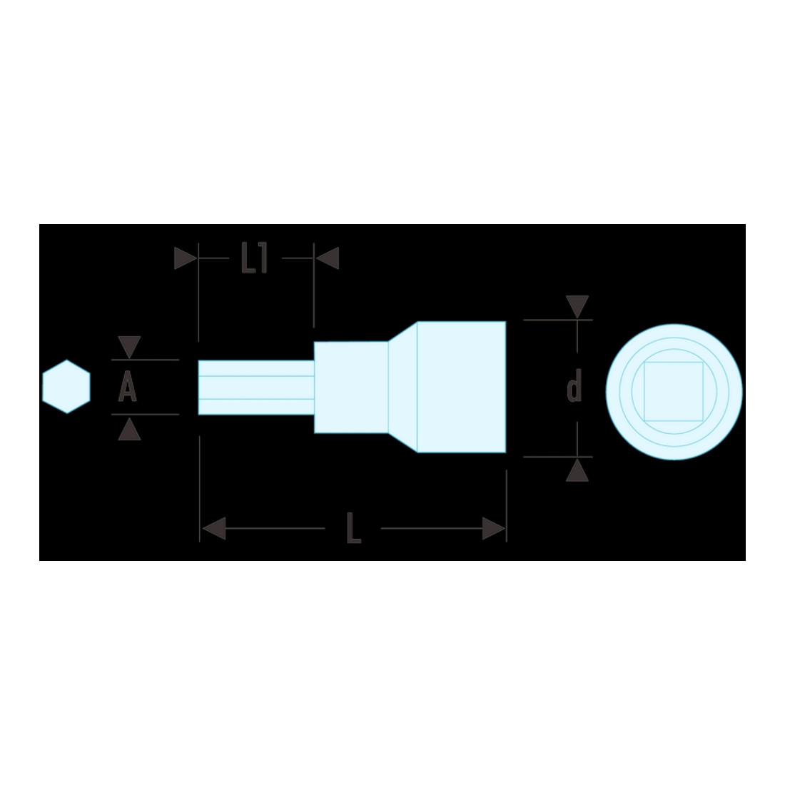 Facom Schroevendraaierbit 1/4" 1000V VSE 5 mm