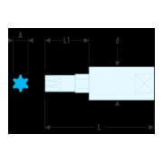 Facom Schroevendraaierbit 1/4" TX T10-3