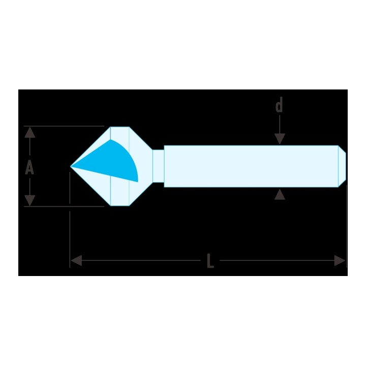 Facom Senkfräser 90° Schneidfläche 10,4 mm