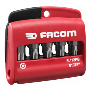 Facom Serie 1 Bits - 10 pezzi con supporto