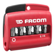 Facom Série 1 de 10 embouts dans porte-embouts