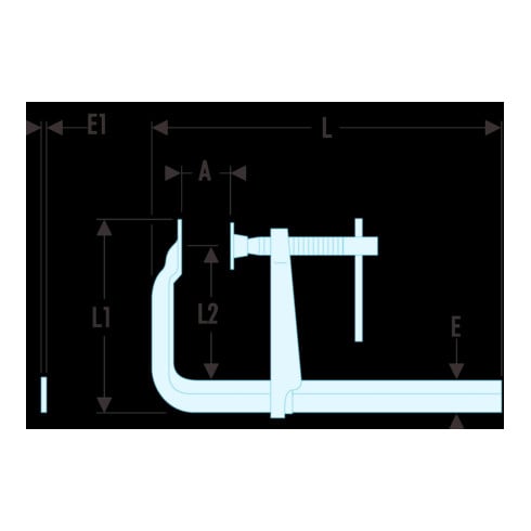 Facom Serre-joint tout acier 0 - 1000 mm