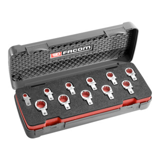 Facom Set 11 pezzi chiavi a bussola 9x12 mm