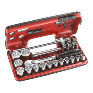 Facom Set chiavi a bussola 1/2" D-Box, 22 pezzi