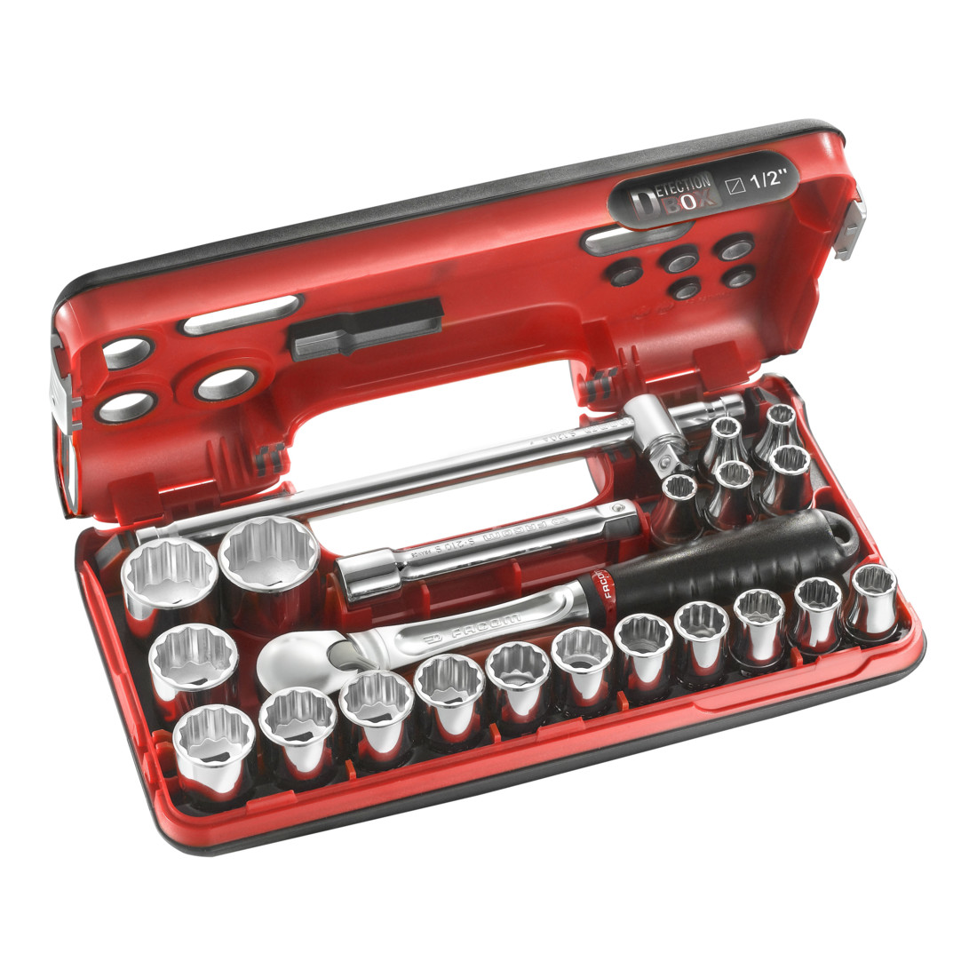 Facom Set chiavi a bussola 1/2" D-Box, 22 pezzi