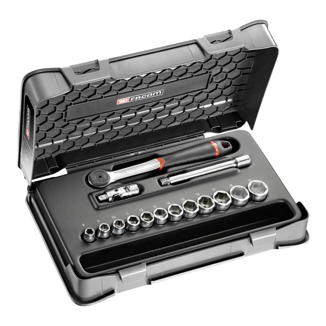 Facom Set chiavi a bussola 3/8 J.161B, 15 pezzi