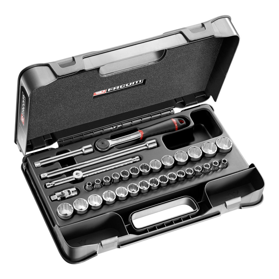 Facom Set chiavi a bussola 3/8 J.161B, 34 pezzi