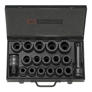 Facom Set chiavi a bussola IMPACT 3/4", 18 pz