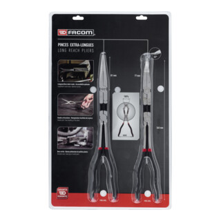 Facom Set con 2 pinze extra lunghe