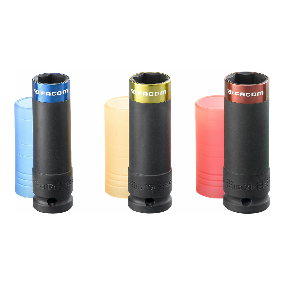 Facom Set di chiavi a bussola IMPACT 1/2", 3 pezzi