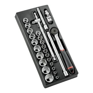 Facom Set di chiavi a bussola modulare 1/2", 26 pezzi