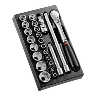 Facom Set di chiavi a bussola modulari 1/2", 23 pezzi