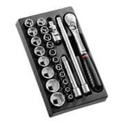 Facom Set di chiavi a bussola modulari 1/2", 23 pezzi-1