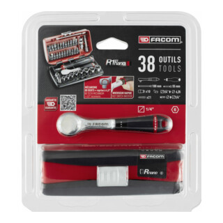 Facom Set di cricchetti di precisione, 38pz.