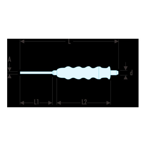 Facom Splintentreiber mit Handgriff, 10 mm