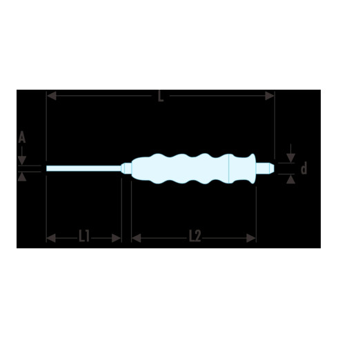 Facom Splintentreiber mit Handgriff, 12 mm