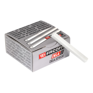 Facom Steatit blanc 10 × 100 mm, 50 pièces