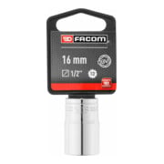 Facom Steckschlüssel 1/2 Zoll 12-Kant 16mm, SB-verpackt