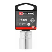 Facom Steckschlüssel 1/2 Zoll 12-Kant 19mm, SB-verpackt