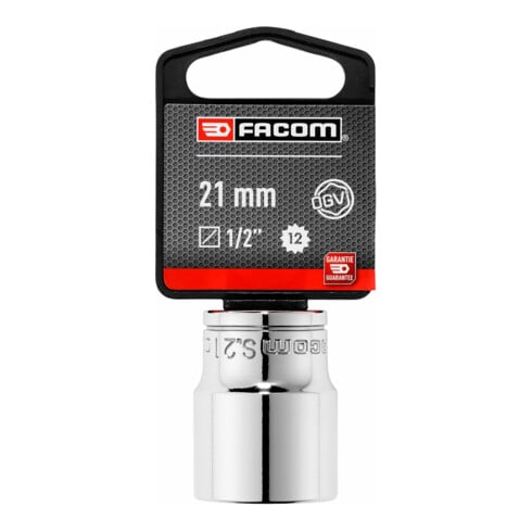 Facom Steckschlüssel 1/2 Zoll 12-Kant 21mm, SB-verpackt