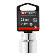 Facom Steckschlüssel 1/2 Zoll 12-Kant 26mm, SB-verpackt