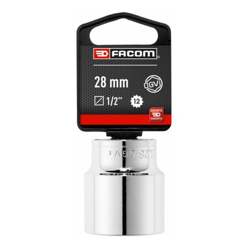 Facom Steckschlüssel 1/2 Zoll 12-Kant 28mm, SB-verpackt