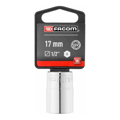 Facom Steckschlüssel 1/2 Zoll 6-Kant 17mm, SB-verpackt