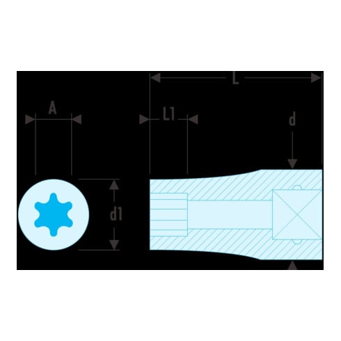Facom Steckschlüssel 3/8" für Torx E16