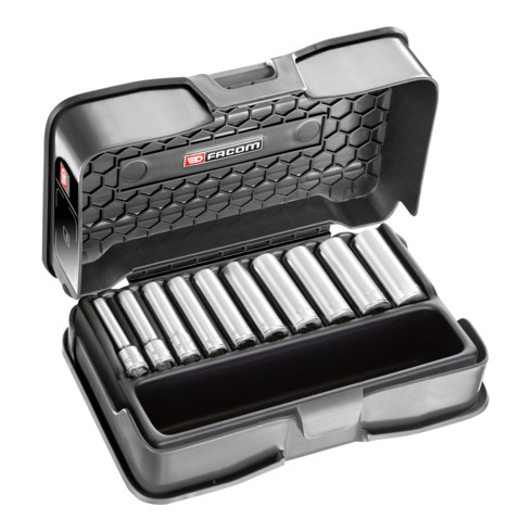 Facom Steckschluessel-Set 1/4, lang, 10-tlg