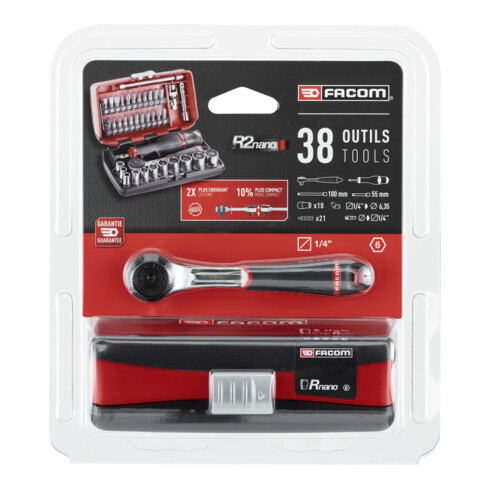 Facom Steckschluessel-Set 1/4 Zoll, 6-Kant