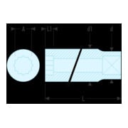 Facom Steeksleutel 1/2" 12-kant 21/32-3