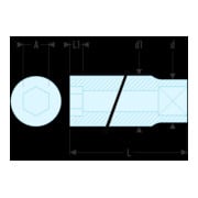 Facom Steeksleutel 1/2" 6-kant lang 30 mm-3