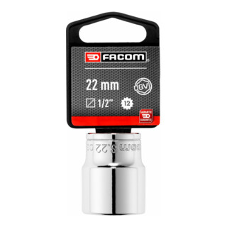 Facom Steeksleutel 1/2 inch 12-kant 22 mm, SB-verpakt