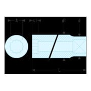 Facom Steeksleutel 1/4" 12-kant 11/32-1