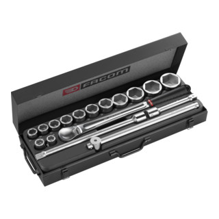 Facom Steeksleutel 3/4" Zeskant, Set 17-dlg