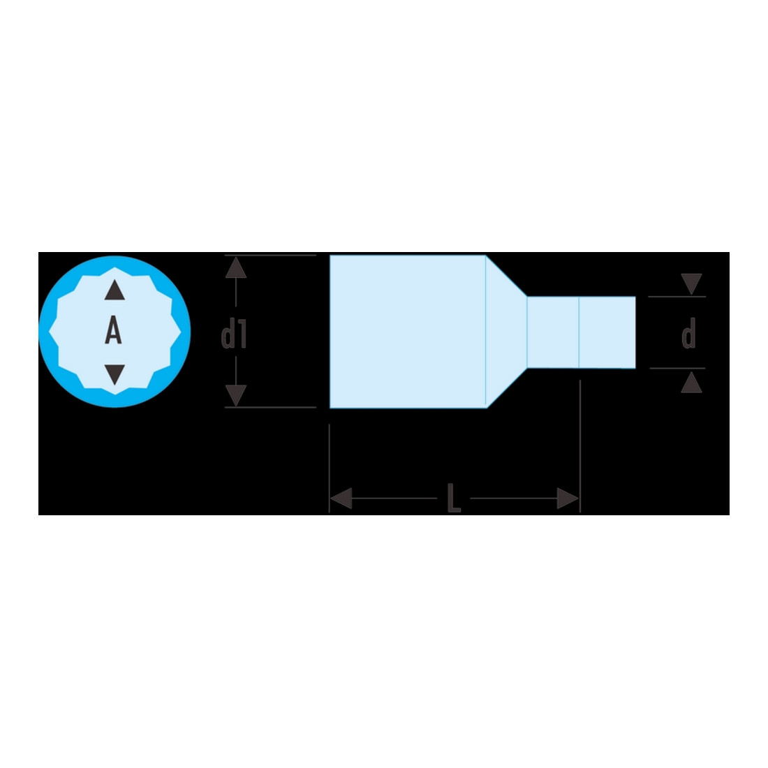 Facom Steeksleutel 3/8" 1000V VSE 8 mm