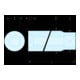 Facom Steeksleutel 3/8" 12-kant lang 1/2