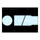 Facom Steeksleutel 3/8" 6-kant lang 11 mm