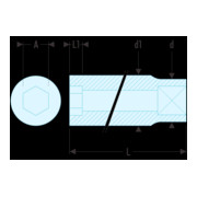Facom Steeksleutel 3/8" 6-kant lang 11 mm-3